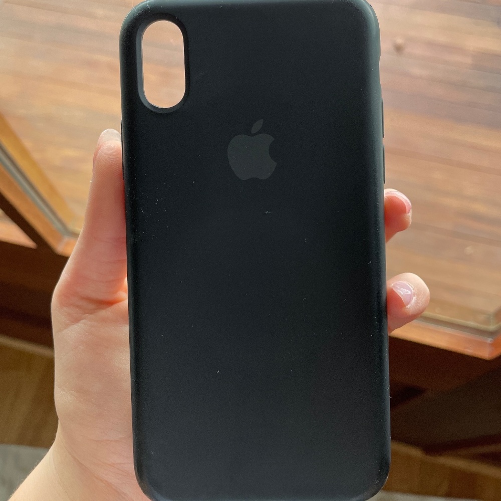 IPHONE X/XS black silicon case